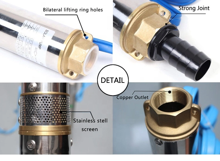 Solar Water Pump to Buy in Namibia Bomba Sumergible Solar Deep Well Water Pump Commercial Solar Water Pump DC Solar Bore Well Submersible Water Pump